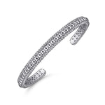 925 Sterling Silver Bujukan Cuff - BG4594-62SVJJJ-Gabriel & Co.-Renee Taylor Gallery