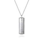 925 Sterling Silver Bujukan Diamond ID Necklace - NK7084SV5JJ-Gabriel & Co.-Renee Taylor Gallery