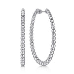 925 Sterling Silver Bujukan Graduated 50mm Classic Hoop Earrings - EG15120SVJJJ-Gabriel & Co.-Renee Taylor Gallery