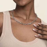 925 Sterling Silver Bujukan Link Chain Necklace - NK7686SVJJJ-Gabriel & Co.-Renee Taylor Gallery