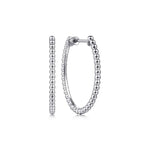 925 Sterling Silver Bujukan Oval Classic 30mm Hoop Earrings - EG14440SVJJJ-Gabriel & Co.-Renee Taylor Gallery