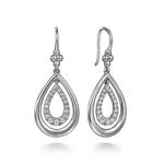 925 Sterling Silver Bujukan Teardrop Fish Wire Earrings - EG15000SVJWS-Gabriel & Co.-Renee Taylor Gallery