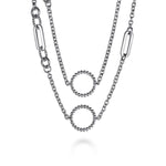 925 Sterling Silver Bujukan Transformable Layered Necklace - NK7716-60SVJJJ-Gabriel & Co.-Renee Taylor Gallery