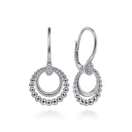 925 Sterling Silver Bujukan White Sapphire Drop Earrings - EG14166SVJWS-Gabriel & Co.-Renee Taylor Gallery