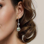 925 Sterling Silver Bujukan and Bezel Set Green Amethyst Drop Earrings - EG15153SVJGA-Gabriel & Co.-Renee Taylor Gallery