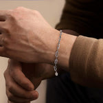 925 Sterling Silver Chain Bracelet - TBM4520SVJJJ-Gabriel & Co.-Renee Taylor Gallery