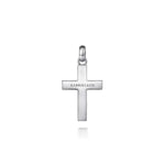 925 Sterling Silver Cross Pendant with Beveled Trim - PCM6534SVJJJ-Gabriel & Co.-Renee Taylor Gallery