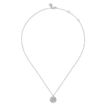 925 Sterling Silver Diamond Bujukan Aquarius Zodiac Pendant Necklace - NK7924AQ-SV5JJ-Gabriel & Co.-Renee Taylor Gallery