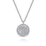 925 Sterling Silver Diamond Bujukan Aries Zodiac Pendant Necklace - NK7924AR-SV5JJ-Gabriel & Co.-Renee Taylor Gallery
