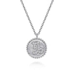 925 Sterling Silver Diamond Bujukan Capricorn Zodiac Pendant Necklace - NK7924CP-SV5JJ-Gabriel & Co.-Renee Taylor Gallery