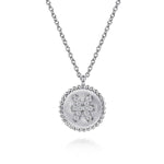 925 Sterling Silver Diamond Bujukan Pisces Zodiac Pendant Necklace - NK7924PI-SV5JJ-Gabriel & Co.-Renee Taylor Gallery