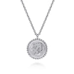 925 Sterling Silver Diamond Bujukan Sagittarius Zodiac Pendant Necklace - NK7924SA-SV5JJ-Gabriel & Co.-Renee Taylor Gallery