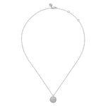 925 Sterling Silver Diamond Bujukan Starburst Medallion Pendant Necklace - NK7907SV5JJ-Gabriel & Co.-Renee Taylor Gallery