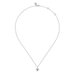 926 Sterling Silver Diamond Starburst Pendant Necklace - NK7083SV5JJ-Gabriel & Co.-Renee Taylor Gallery