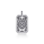 925 Sterling Silver Engravable Dog Tag Pendant Necklace - PTM6530SVJJJ-Gabriel & Co.-Renee Taylor Gallery