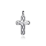 925 Sterling Silver Geometric Cross Pendant - PCM6578SVJJJ-Gabriel & Co.-Renee Taylor Gallery