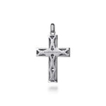 925 Sterling Silver Geometric Cross Pendant - PCM6579SVJJJ-Gabriel & Co.-Renee Taylor Gallery