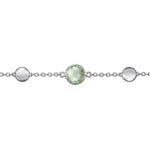 925 Sterling Silver Green Amethyst Station Bracelet - TB5063SVJGA-Gabriel & Co.-Renee Taylor Gallery