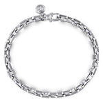 925 Sterling Silver Solid Chain Bracelet - TBM4516SVJJJ-Gabriel & Co.-Renee Taylor Gallery