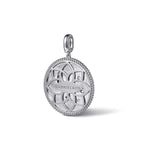 925 Sterling Silver White Sapphire Bujukan Scorpio Medallion Pendant - PT7588SVJWS-Gabriel & Co.-Renee Taylor Gallery