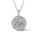 925 Sterling Silver White Sapphire Bujukan Scorpio Medallion Pendant - PT7588SVJWS-Gabriel & Co.-Renee Taylor Gallery