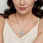 925 Sterling Silver White Sapphire Bujukan Scorpio Medallion Pendant - PT7588SVJWS-Gabriel & Co.-Renee Taylor Gallery