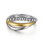 925 Sterling Silver and 14K Yellow Gold Bujukan Ring - LR52756MZJJJ-Gabriel & Co.-Renee Taylor Gallery