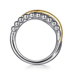 925 Sterling Silver and 14K Yellow Gold Bujukan Ring - LR52756MZJJJ-Gabriel & Co.-Renee Taylor Gallery