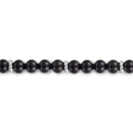 925 Sterling Silver and 6mm Black Onyx Beaded Bracelet - TBM4533SVJOX-Gabriel & Co.-Renee Taylor Gallery