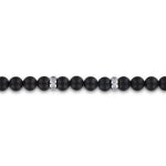 925 Sterling Silver and 6mm Black Titanium Bead Men's Bracelet - TBM2194TISVJJJ-Gabriel & Co.-Renee Taylor Gallery
