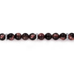 925 Sterling Silver and 6mm Tiger Eye Beads Bracelet - TBM4533-75SVJTE-Gabriel & Co.-Renee Taylor Gallery