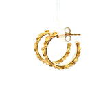 Aloha Flower Hoop Earrings 24K Gold Vermeil - ALE5-Joyla-Renee Taylor Gallery