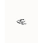 Roots Sterling Silver Plated Ring with Two Intertwined Organic Shapes - ANI0861MTL-UNO de 50-Renee Taylor Gallery