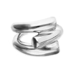 Silver Ring with Three Intertwined Organic Shapes - ANI0862MTL-UNO de 50-Renee Taylor Gallery