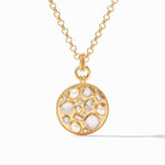 Antonia Mosaic Pendant Necklace - Iridescent Clear Crystal-Julie Vos-Renee Taylor Gallery