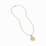 Antonia Mosaic Pendant Necklace - Iridescent Clear Crystal-Julie Vos-Renee Taylor Gallery