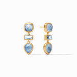 Antonia Tier Earrings - Iridescent Chalcedony Blue-Julie Vos-Renee Taylor Gallery