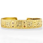 18K and Diamond "Notes" Cuff Bracelet - B-42DC-Alex Sepkus-Renee Taylor Gallery