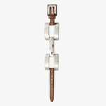 Balance Leather Bracelet - Silver Plated, Camel Leather - B0134 MCA00-CXC-Renee Taylor Gallery