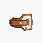 Opener Leather Bracelet - Silver Plated, Camel Leather - B0163 MCA00-CXC-Renee Taylor Gallery