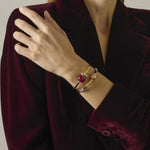 3mm Leather Double Bracelet with 18K Gold, Ruby, Natural Pearl and Silver Elements - B2087RU-Misani Milano-Renee Taylor Gallery