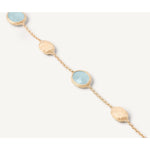 18K Siviglia Gold Bracelet w/Aquamarine - BB1874 AQ01 Y 02-Marco Bicego-Renee Taylor Gallery
