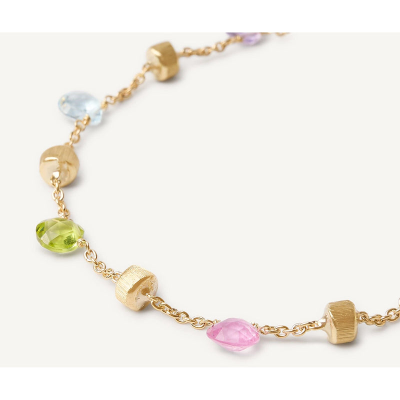 18K Paradise Single-Strand Gemstone Bracelet Bracelet - BB675 MIX01 Y-Marco Bicego-Renee Taylor Gallery