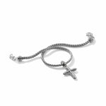 Sterling Silver Cross Charm Bracelet - BB90576-John Hardy-Renee Taylor Gallery