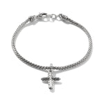 Sterling Silver Cross Charm Bracelet - BB90576-John Hardy-Renee Taylor Gallery