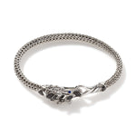 Naga Heritage Silver Bracelet - BBS601334BLSBN-John Hardy-Renee Taylor Gallery
