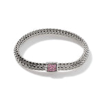 Icon Bracelet, Sterling Silver, Blue Sapphire Pavé, 6.5MM - BBS90422RVBLS2BSP-John Hardy-Renee Taylor Gallery