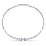 14K White Gold Bujukan Cuff Bracelet with Diamonds - BG4119-W-Gabriel & Co.-Renee Taylor Gallery