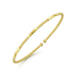 14K Yellow Gold Bujukan Open Bangle - BG4419-Y-Gabriel & Co.-Renee Taylor Gallery