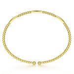 14K Yellow Gold Bujukan Open Bangle - BG4419-Y-Gabriel & Co.-Renee Taylor Gallery